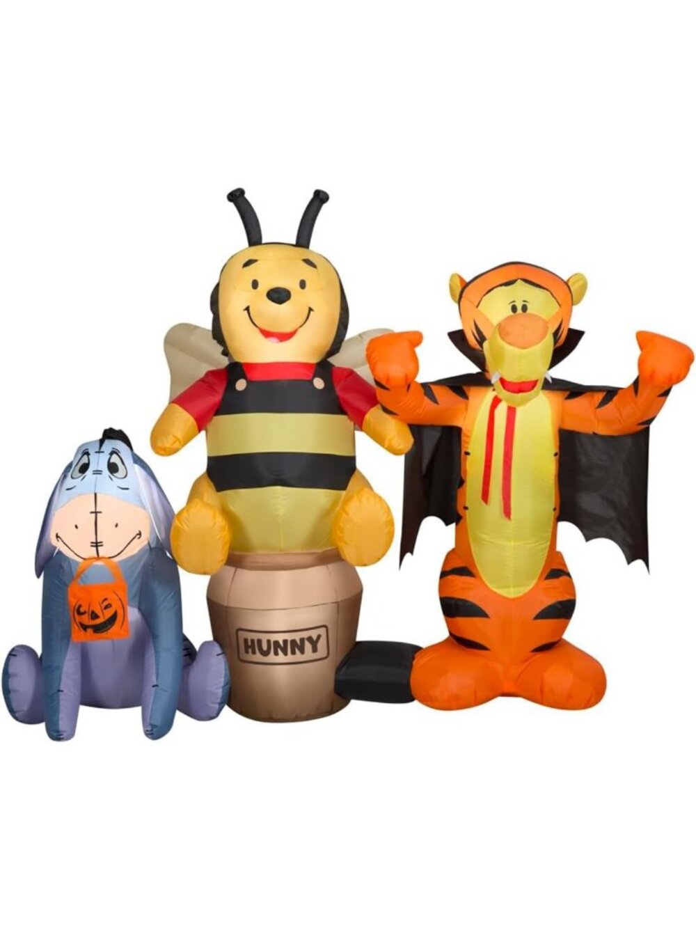 Inflatable Halloween Pooh & Friends Scene, 5ft Tall, Colorful Yard Decor